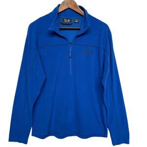 Mountain Hard Wear 1/4 Zip‎ Sweater Top Men Size M Blue Collared Long Sleeve